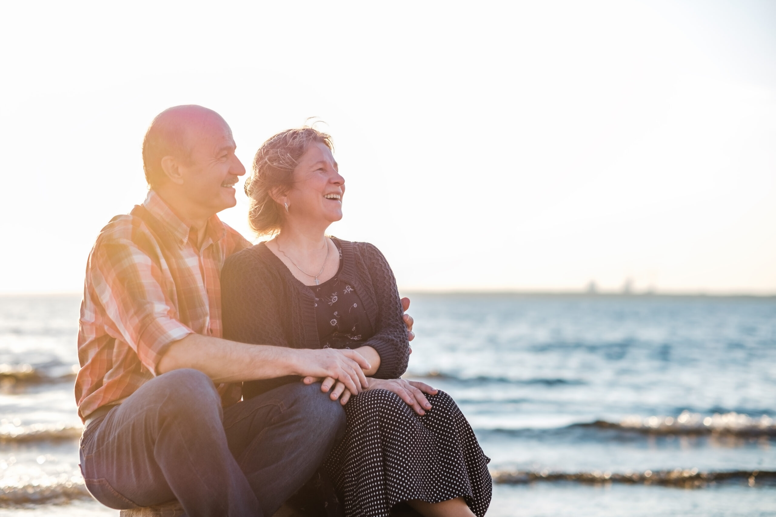 Portrait of a happy romantic couple outdoors. Getting Started with a Financial Advisor